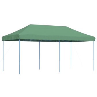 Partytent inklapbaar pop-up 580x292x315 cm groen