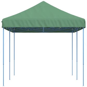 Partytent inklapbaar pop-up 580x292x315 cm groen