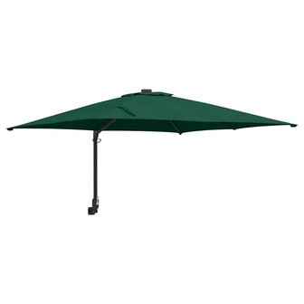 Tuinparasol Groen 248.5 x 247.5 x 160 cm Polyester, Staal