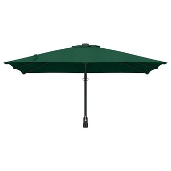 Tuinparasol Groen 248.5 x 247.5 x 160 cm Polyester, Staal