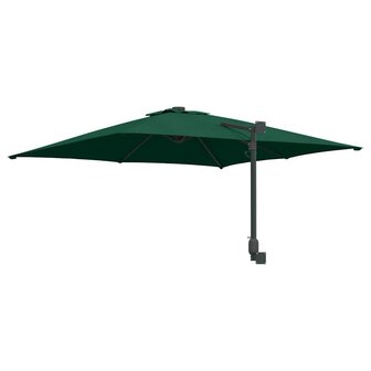 Tuinparasol Groen 248.5 x 247.5 x 160 cm Polyester, Staal