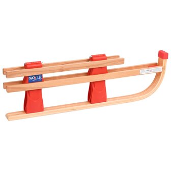 Sneeuwslee met rugleuning inklapbaar 119 cm hout