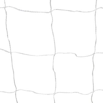 Voetbaldoelen 2 st met netten 182x61x122 cm staal wit