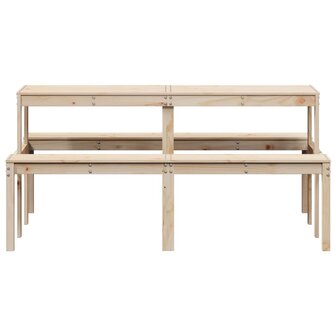 Picknicktafel 160x134x75 cm massief grenenhout