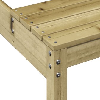Picknicktafel 160x134x75 cm ge&iuml;mpregneerd grenenhout
