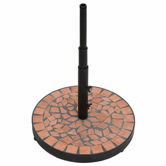 Parasolvoet rond 12 kg terracottakleurig