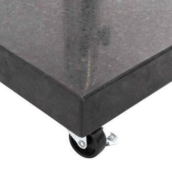 Parasolvoet vierkant 30 kg graniet zwart