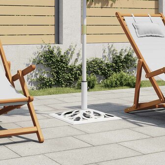 Parasolvoet 12 kg 49 cm gietijzer wit