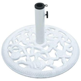 Parasolvoet 12 kg 48 cm gietijzer wit