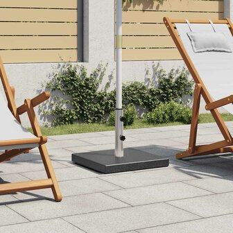 Parasolvoet vierkant 28,5 kg graniet zwart
