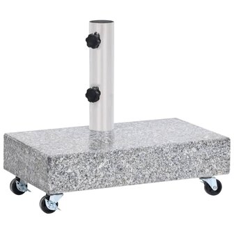 Parasolvoet 45x25x8 cm graniet lichtgrijs