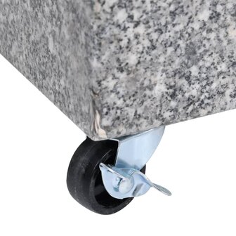 Parasolvoet 45x25x8 cm graniet lichtgrijs