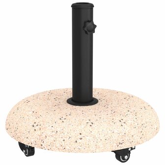 Parasolvoet Geel, Zwart 45 x 45 x 40 cm Beton, metaal