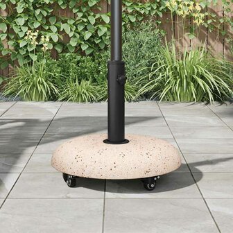 Parasolvoet Geel, Zwart 45 x 45 x 40 cm Beton, metaal