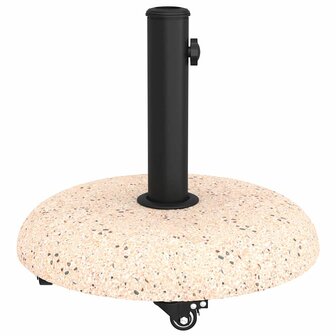 Parasolvoet Geel, Zwart 45 x 45 x 40 cm Beton, metaal