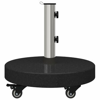 Parasolvoet Zwart 45 x 45 x 45 cm Graniet