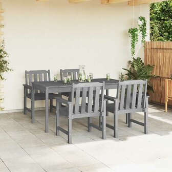 Tuinstoel 4 pcs Lichtgrijs 65.5 x 55.5 x 88cm Kunststof