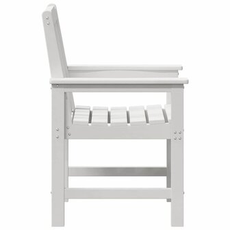 Tuinstoel 6 pcs Wit 65.5 x 55.5 x 88cm Kunststof
