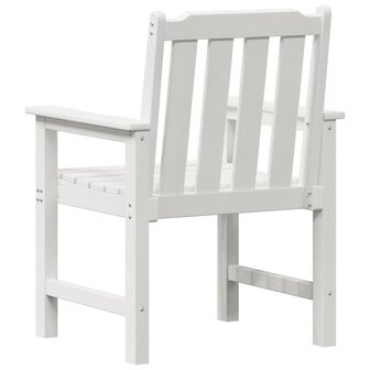 Tuinstoel 6 pcs Wit 65.5 x 55.5 x 88cm Kunststof