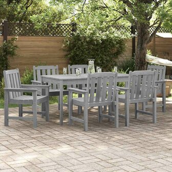 Tuinstoel 6 pcs Lichtgrijs 65.5 x 55.5 x 88cm Kunststof