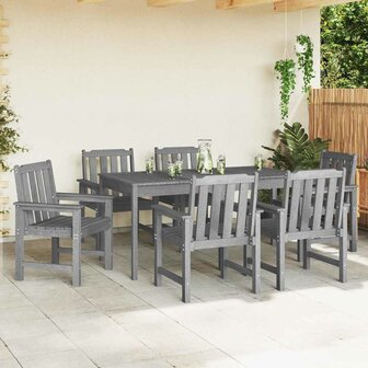 Tuinstoel 6 pcs Lichtgrijs 65.5 x 55.5 x 88cm Kunststof