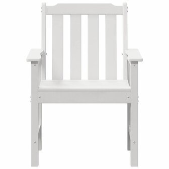 Tuinstoel 4 pcs Wit 65.5 x 55.5 x 88cm Kunststof