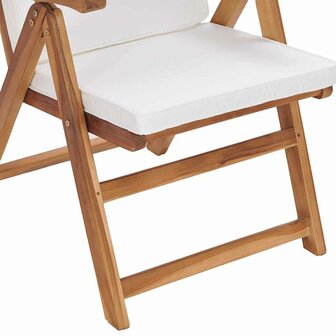Tuinstoel 8 pcs Bruin 57 x 71.5 x 104cm Massief teakhout
