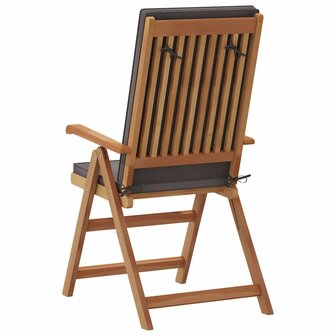 Tuinstoel 8 pcs Bruin 57 x 71.5 x 104cm Massief teakhout