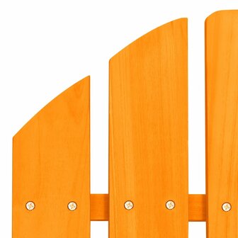 Tuinstoel Adirondack met voetenbank massief vurenhout oranje