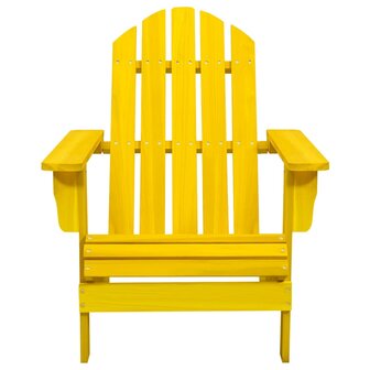 Tuinstoel Adirondack massief vurenhout geel