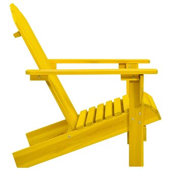Tuinstoel Adirondack massief vurenhout geel