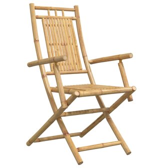 Tuinstoelen 6 st inklapbaar 53x66x99 bamboe
