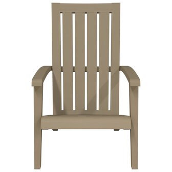 Tuinstoel Adirondack polypropeen lichtbruin