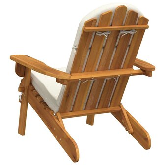 Tuinstoel Adirondack met kussens massief acaciahout