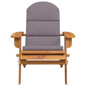 Tuinstoel Adirondack met kussens massief acaciahout