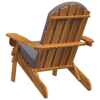 Tuinstoel Adirondack met kussens massief acaciahout