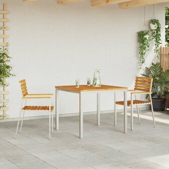 Tuinstoel 2 pcs Bruin 56 x 54.5 x 87cm Massief acaciahout