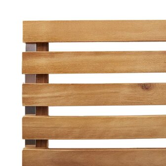 Tuinstoel 4 pcs Bruin 56 x 54.5 x 87cm Massief acaciahout