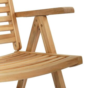 Tuinstoel 6 pcs Bruin 52 x 64.5 x 108 cm Massief teakhout