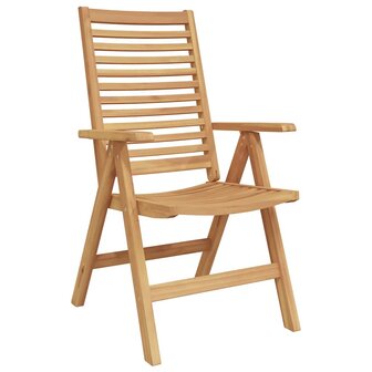 Tuinstoel 8 pcs Bruin 52 x 64.5 x 108 cm Massief teakhout