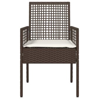 Tuinstoel 2 pcs Bruin 53 x 60 x 85cm poly rattan