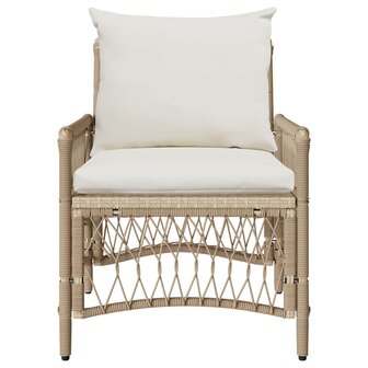 Tuinstoel Beige 60 x 70 x 78cm poly rattan