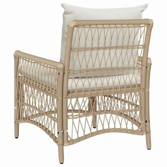 Tuinstoel Beige 60 x 70 x 78cm poly rattan