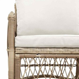 Tuinstoel Beige 60 x 70 x 78cm poly rattan