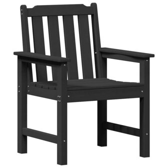 Tuinstoel 4 pcs Zwart 65.5 x 55.5 x 88cm Kunststof