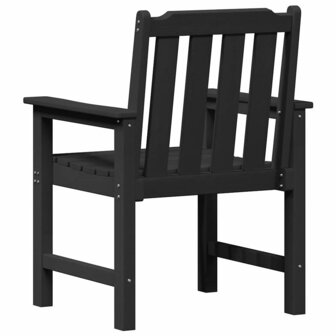 Tuinstoel 4 pcs Zwart 65.5 x 55.5 x 88cm Kunststof