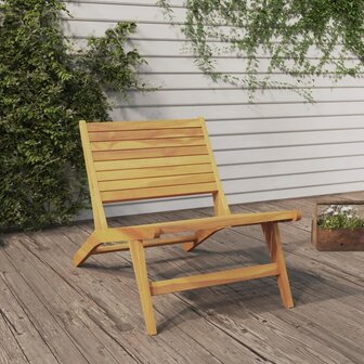 Tuinstoel massief teakhout