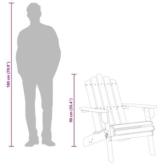 Tuinstoel Adirondack massief acaciahout
