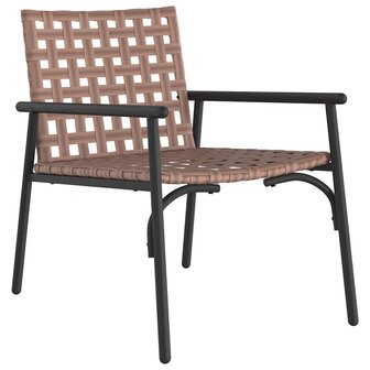 Tuinstoel 2 pcs Zwart 79 x 56 x 73.5cm poly rattan