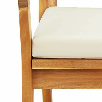 Tuinstoel 2 pcs Bruin Massief acaciahout